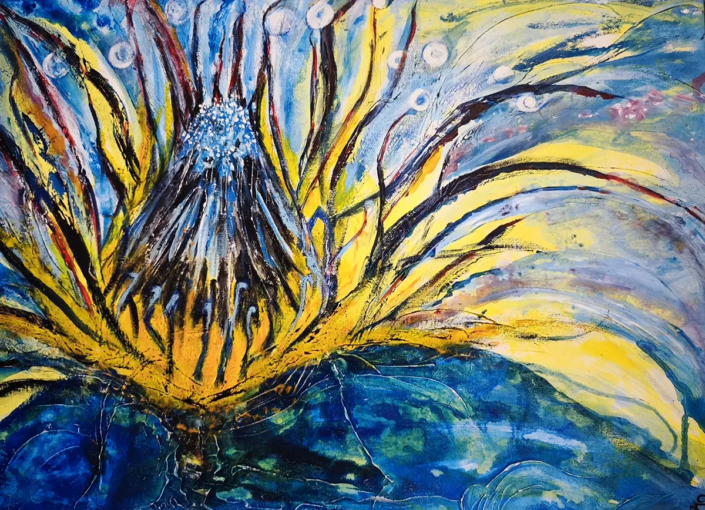 Distelblüte